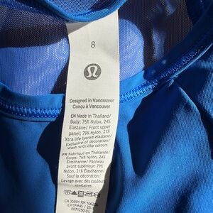 Lululemon Bight Blue sculpt Tank Top - Size 8